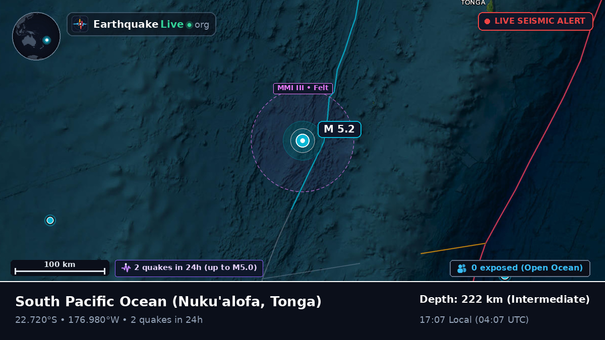South Pacific Ocean (Tonga)