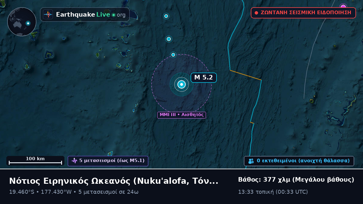 Νότιος Ειρηνικός Ωκεανός (Τόνγκα)