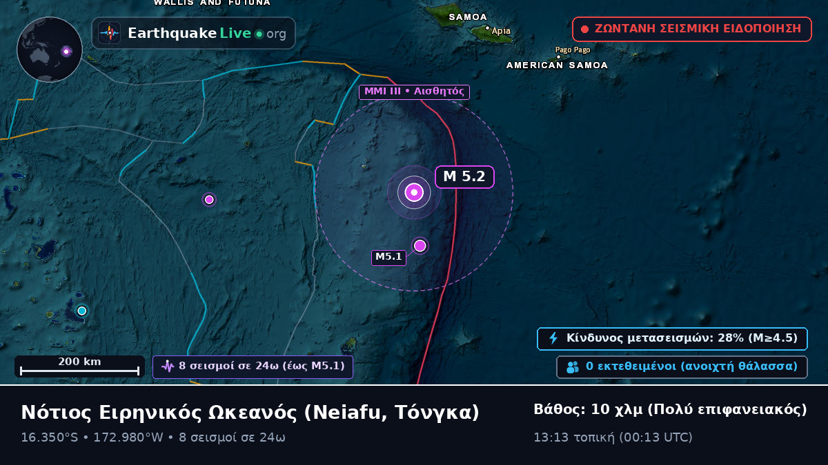 Νότιος Ειρηνικός Ωκεανός (Τόνγκα)