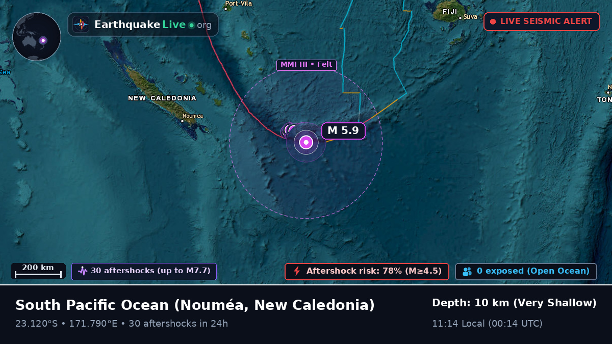South Pacific Ocean (New Caledonia)