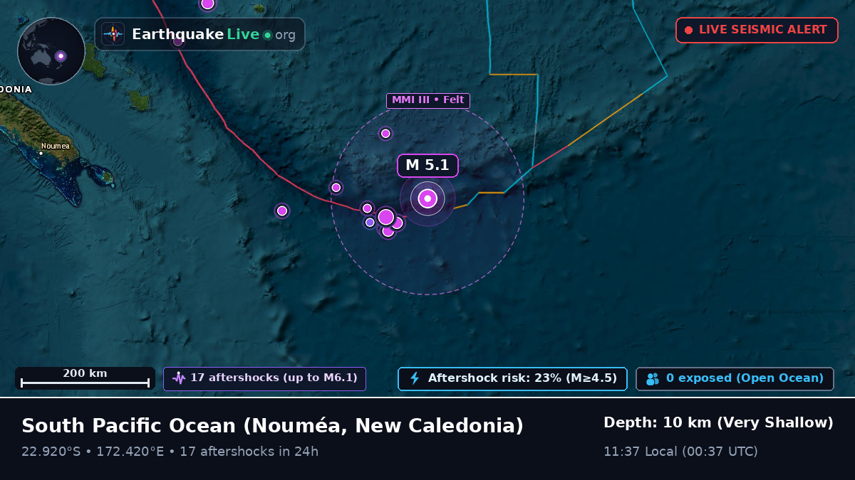 South Pacific Ocean (New Caledonia)
