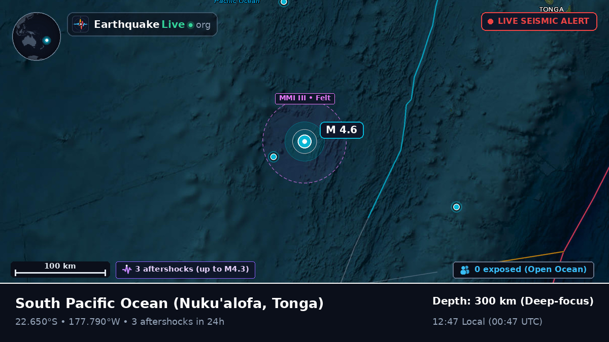 South Pacific Ocean (Tonga)