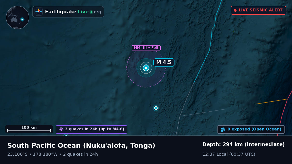 South Pacific Ocean (Tonga)