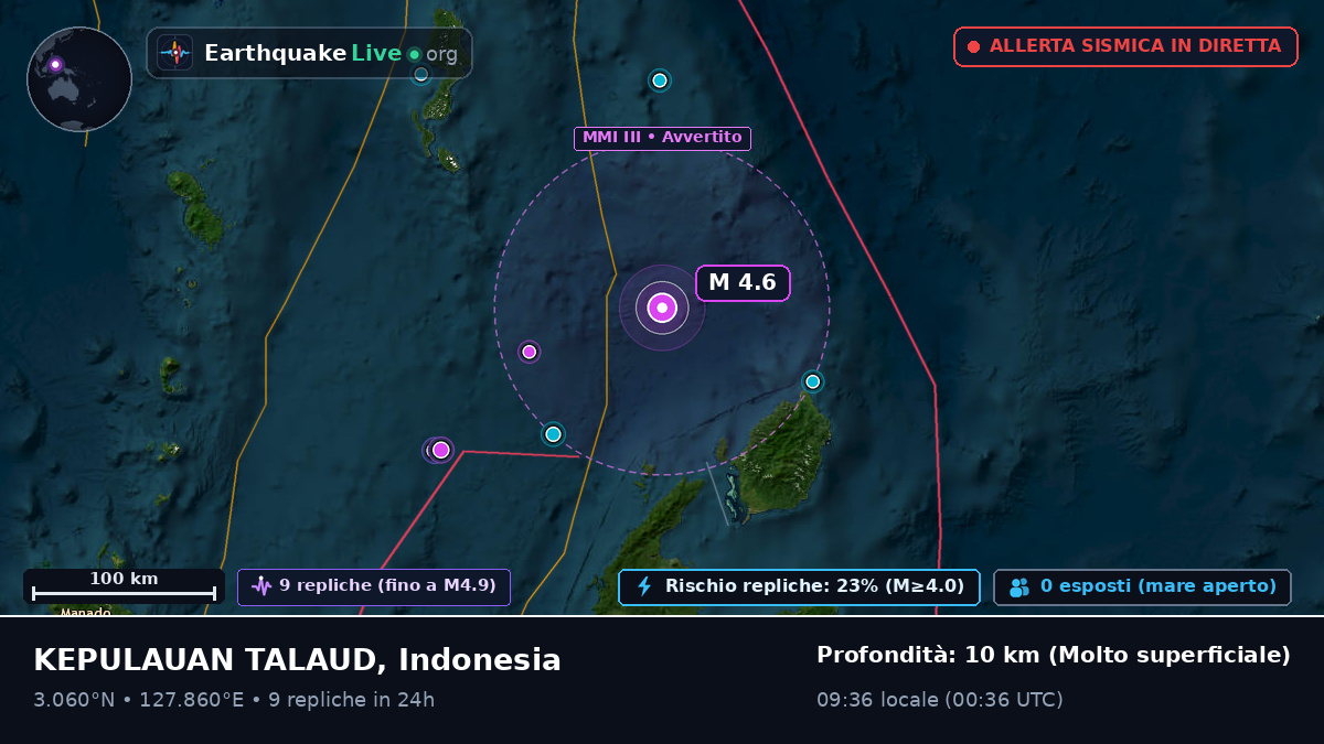 Oceano Pacifico settentrionale (Indonesia)