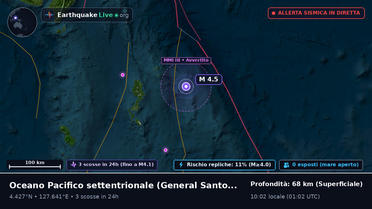Oceano Pacifico settentrionale (Filippine)
