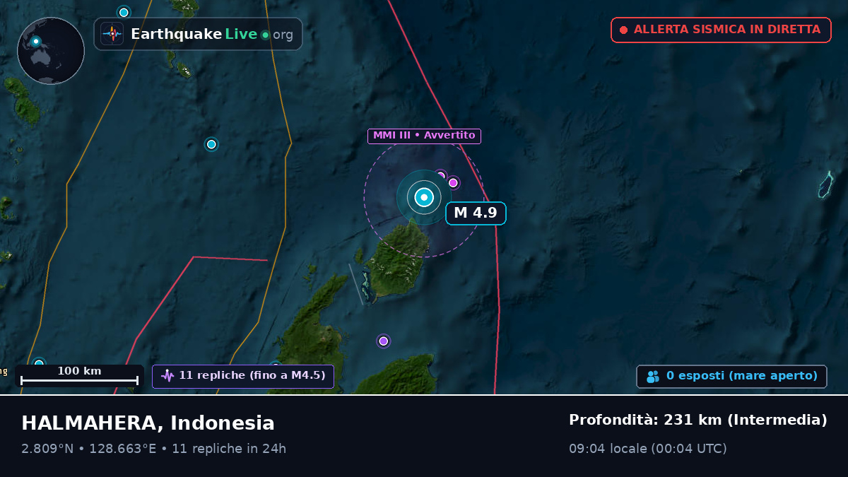 Oceano Pacifico settentrionale (Indonesia)