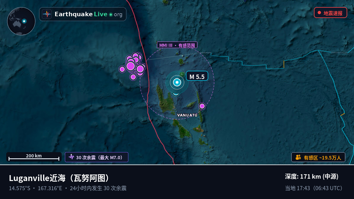 Luganville近海（瓦努阿图）