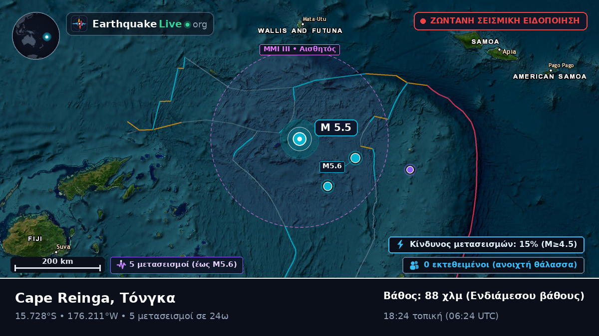 Νότιος Ειρηνικός Ωκεανός (Τόνγκα)