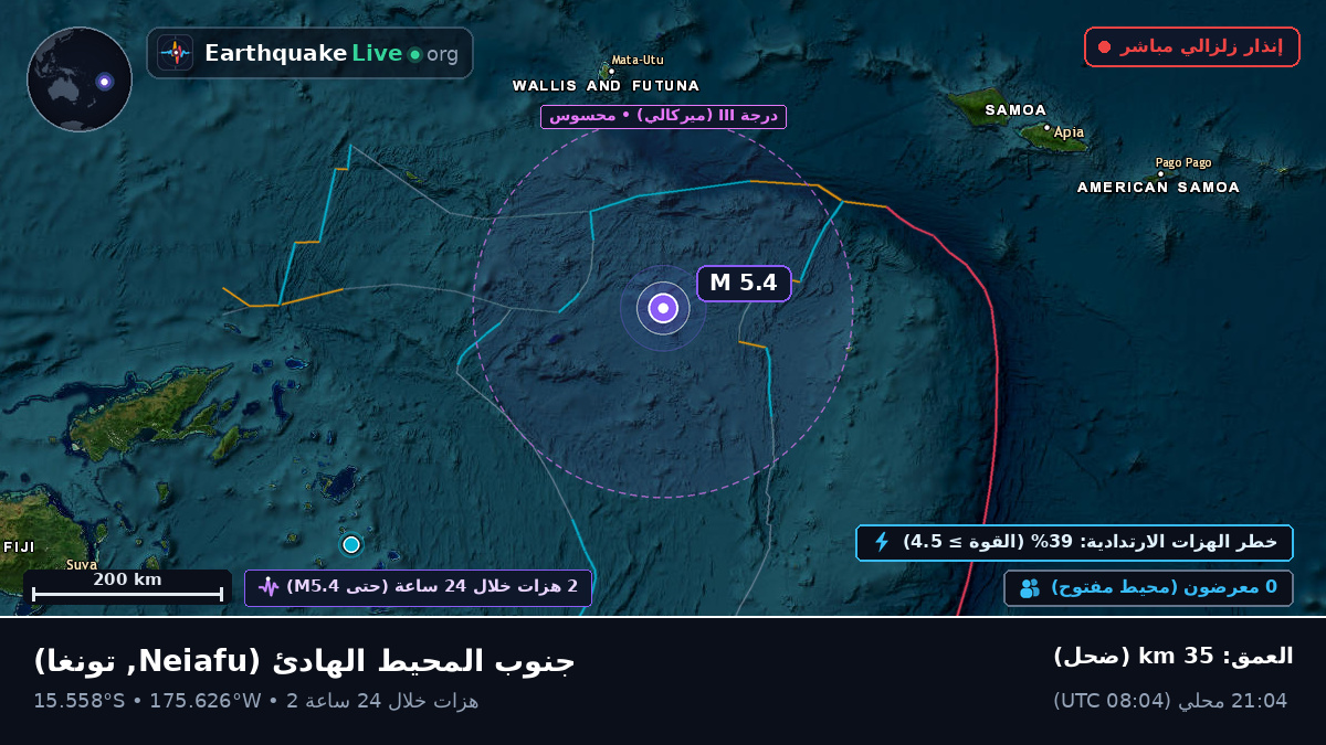 جنوب المحيط الهادئ (تونغا)