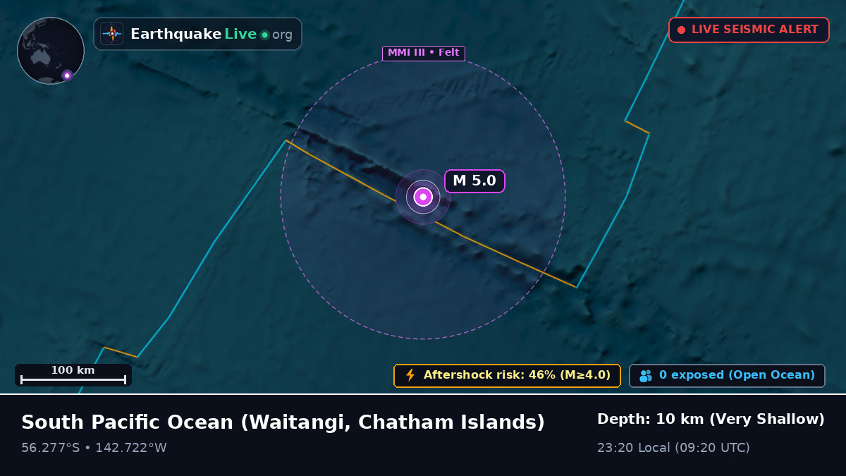 South Pacific Ocean (Chatham Islands)