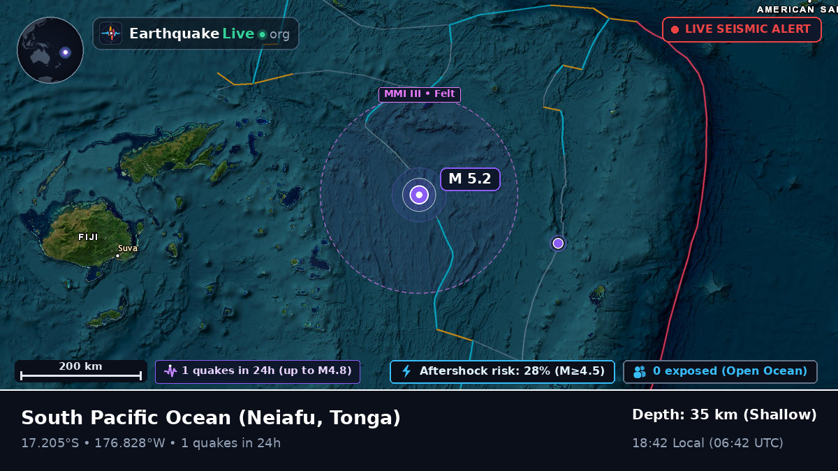 South Pacific Ocean (Tonga)