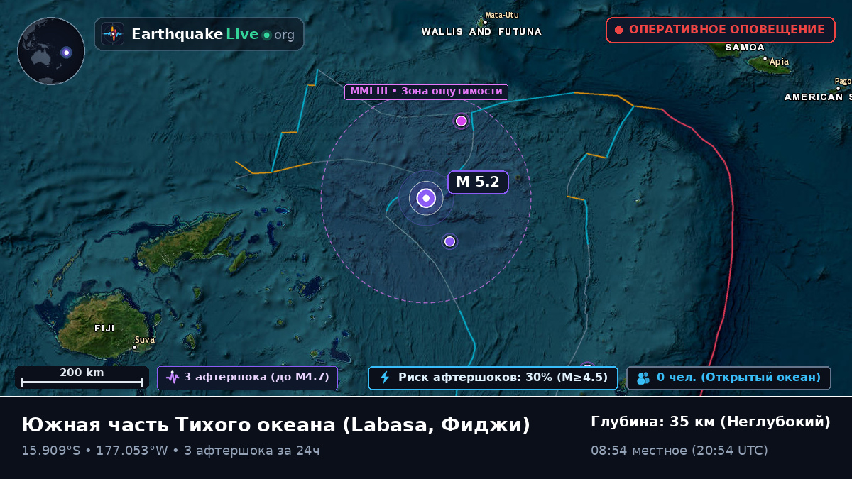 Южная часть Тихого океана (Фиджи)