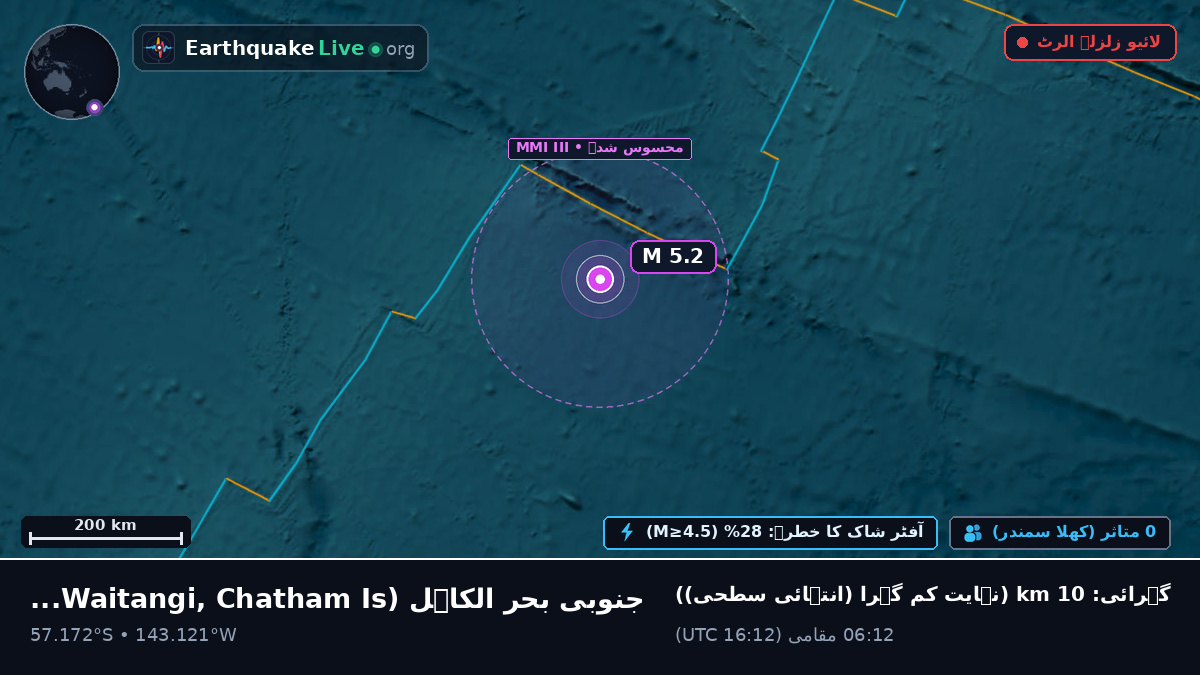 جنوبی بحر الکاہل (Chatham Islands)