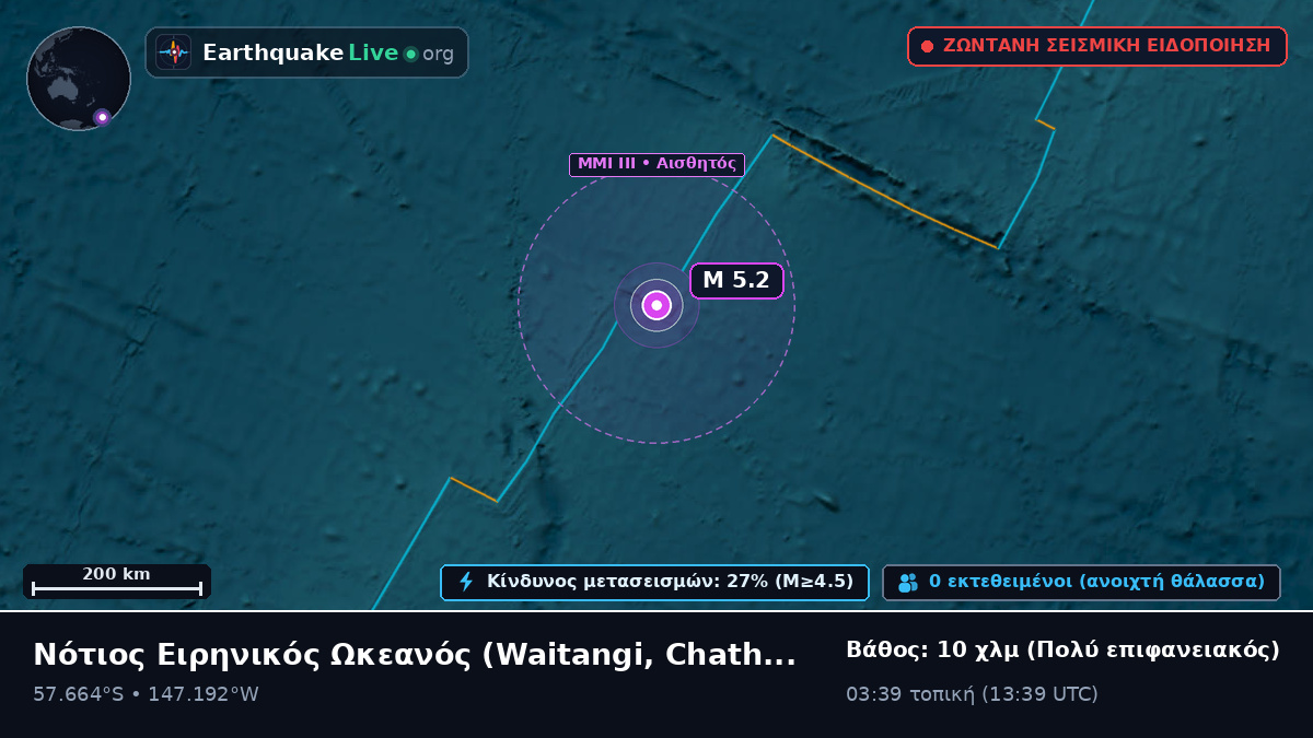 Νότιος Ειρηνικός Ωκεανός (Chatham Islands)
