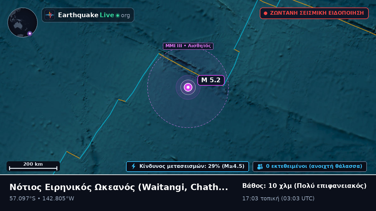 Νότιος Ειρηνικός Ωκεανός (Chatham Islands)