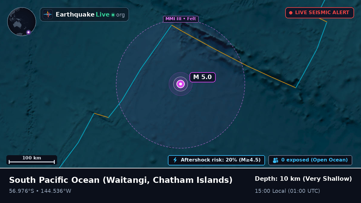 South Pacific Ocean (Chatham Islands)