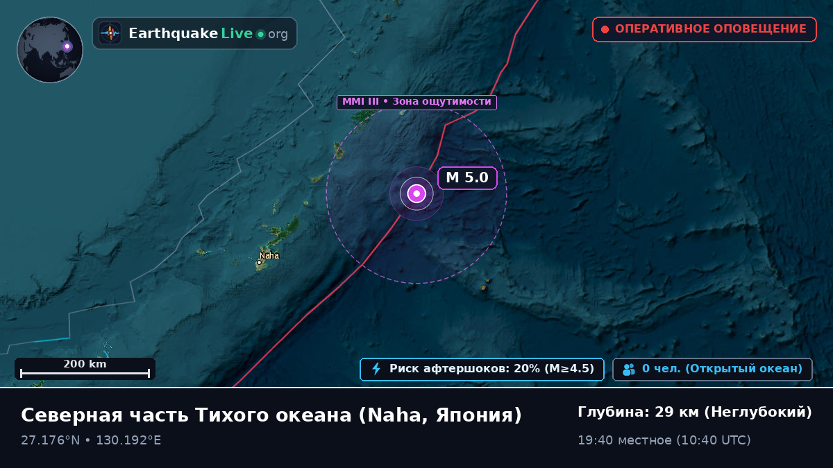 Северная часть Тихого океана (Япония)