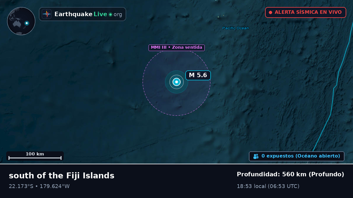 Océano Pacífico Sur (Tonga)
