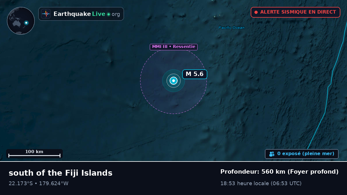 Océan Pacifique Sud (Tonga)