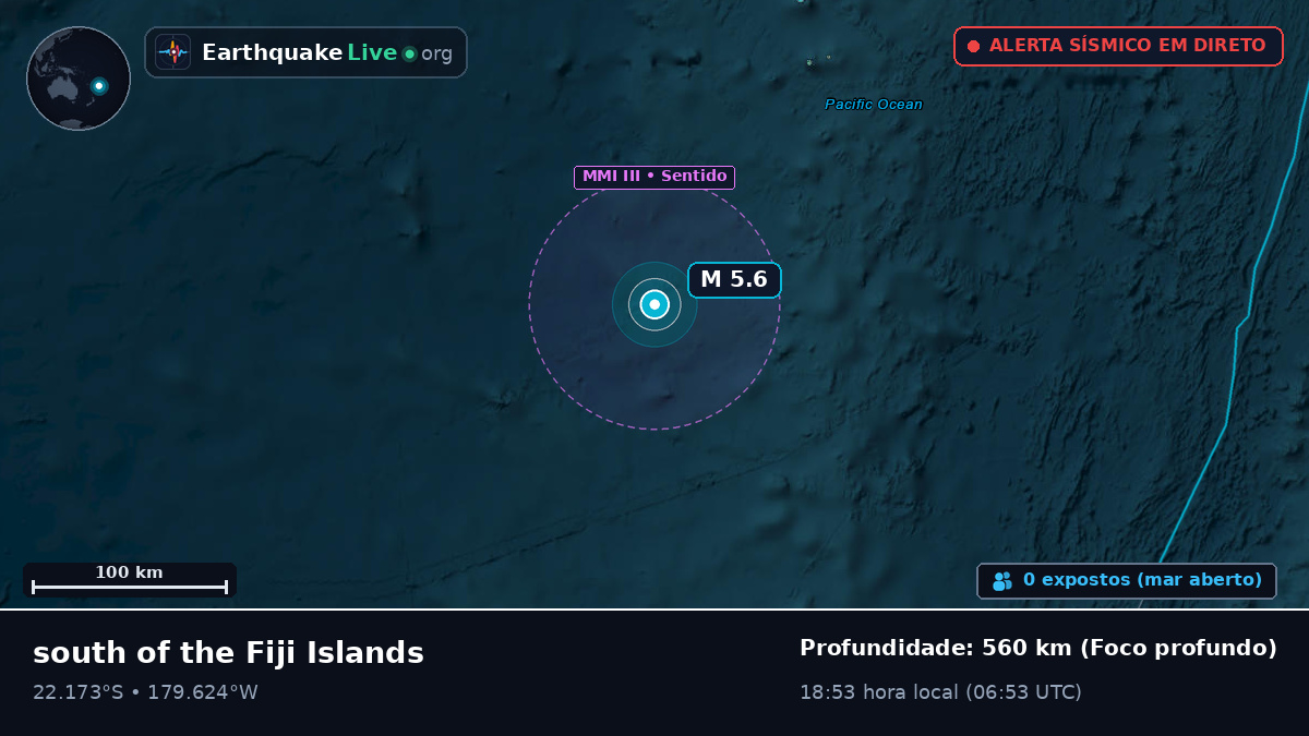 Oceano Pacífico Sul (Tonga)
