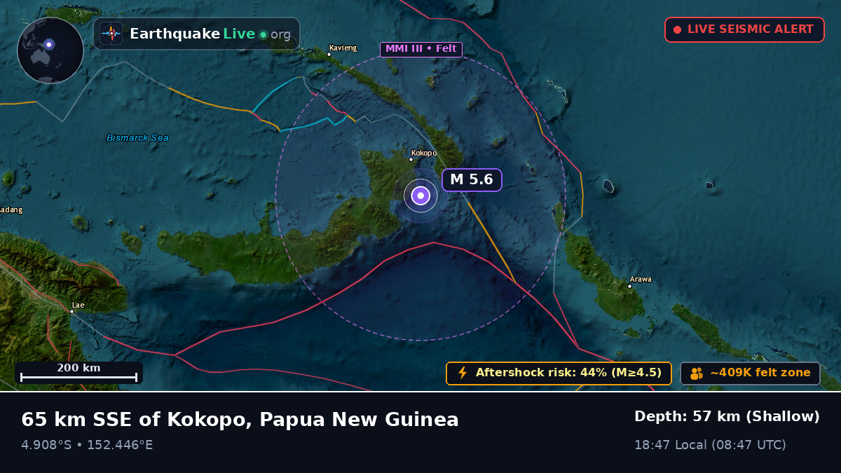 Off the coast of Rabaul, Papua New Guinea