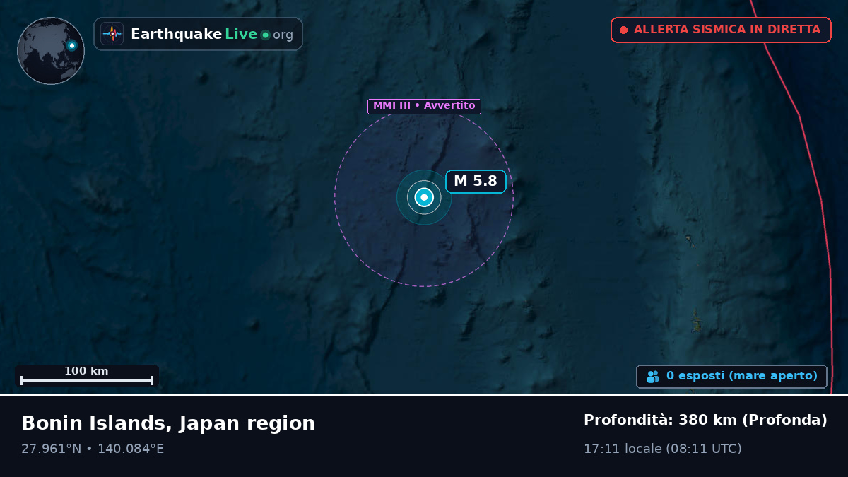 Oceano Pacifico settentrionale (Giappone)