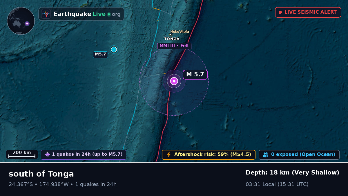 South Pacific Ocean (Tonga)