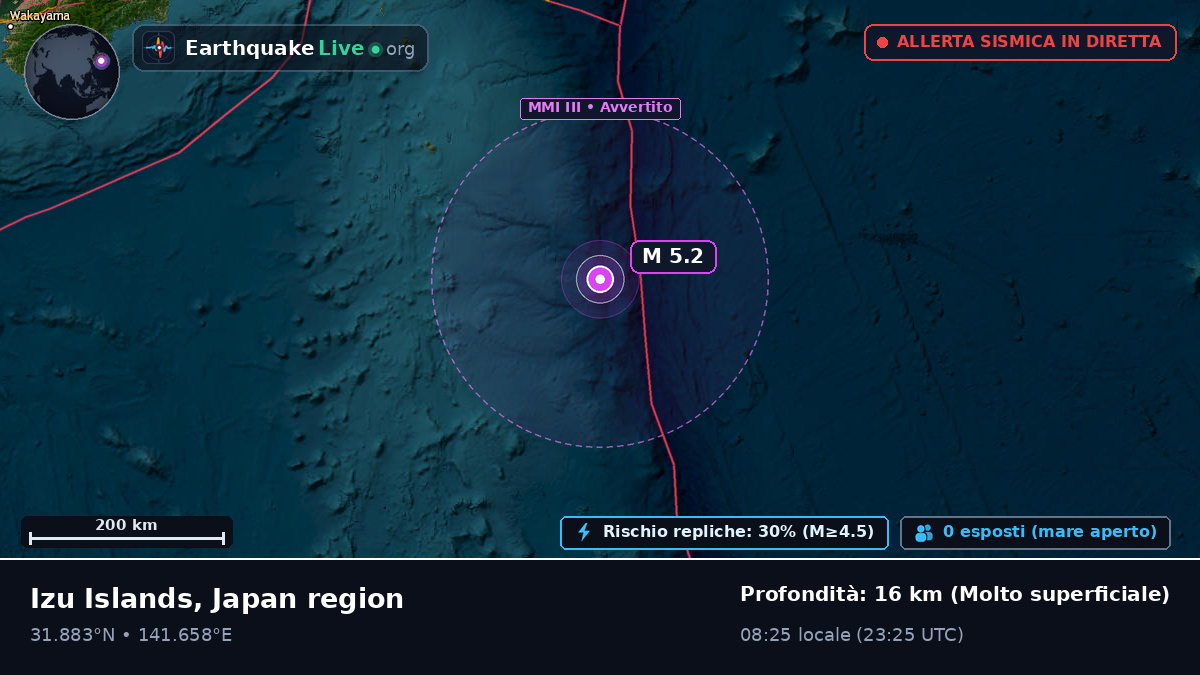 Oceano Pacifico settentrionale (Giappone)