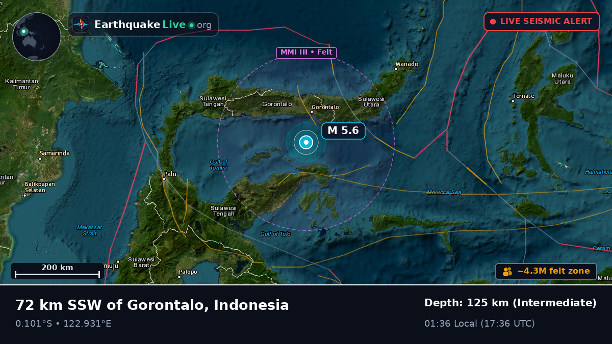 Off the coast of Gorontalo, Indonesia