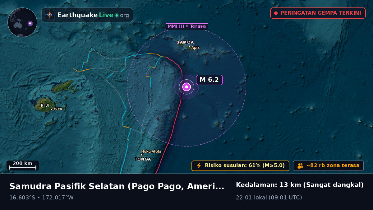 Samudra Pasifik Selatan (American Samoa)