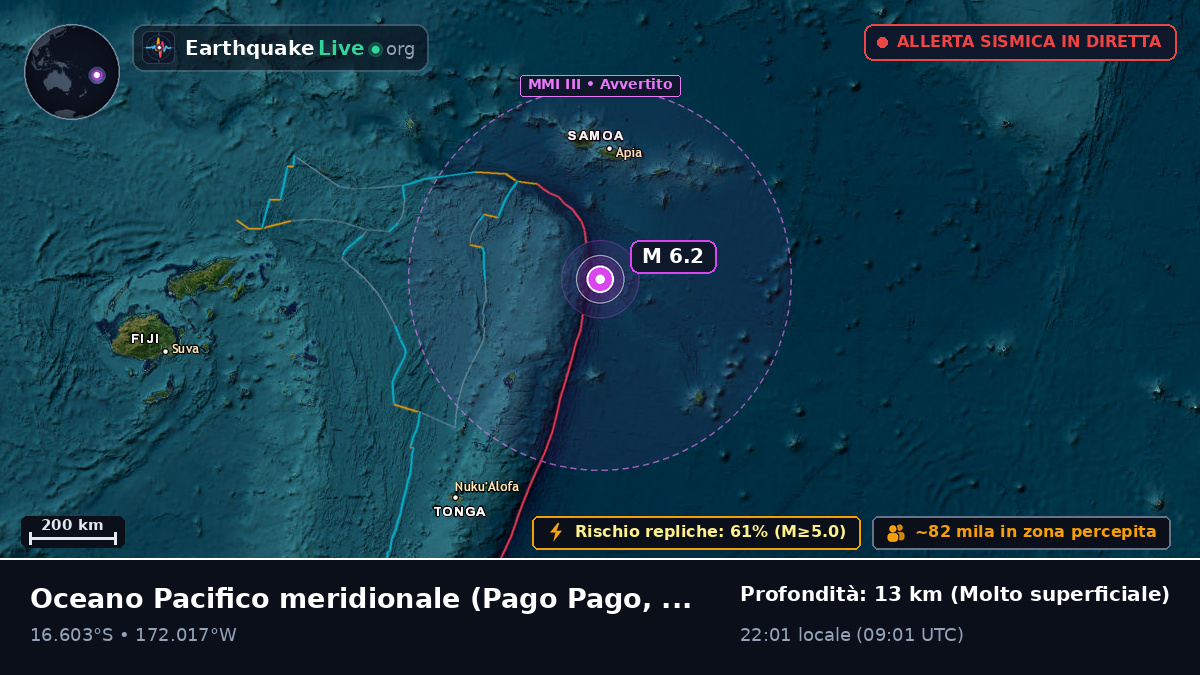 Oceano Pacifico meridionale (American Samoa)