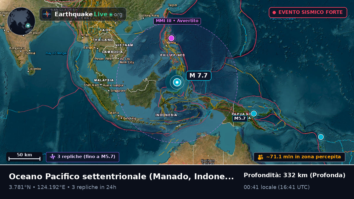 Oceano Pacifico settentrionale (Indonesia)