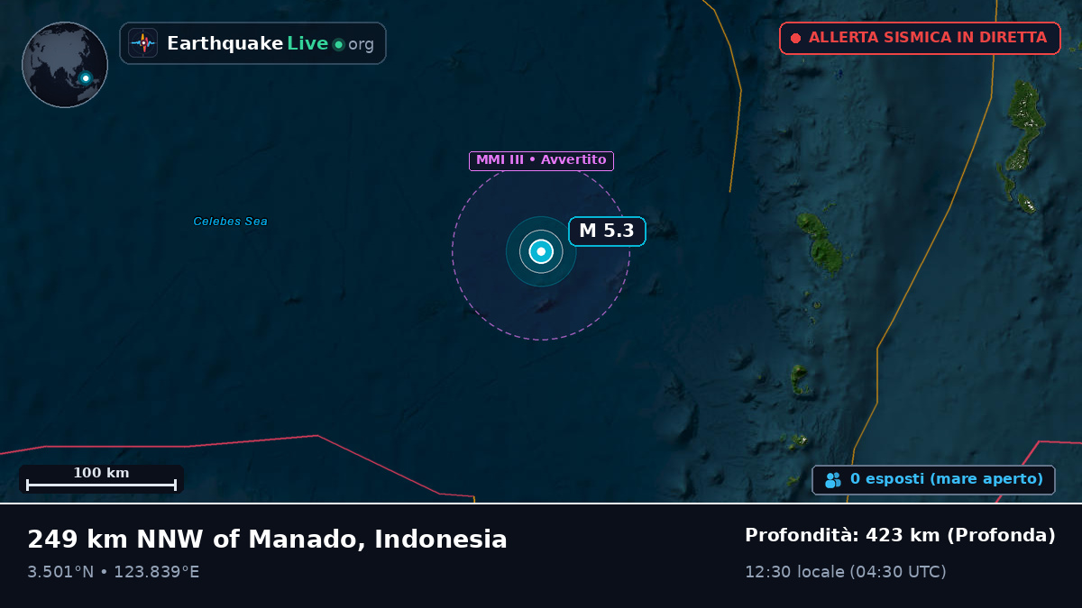 Oceano Pacifico settentrionale (Indonesia)