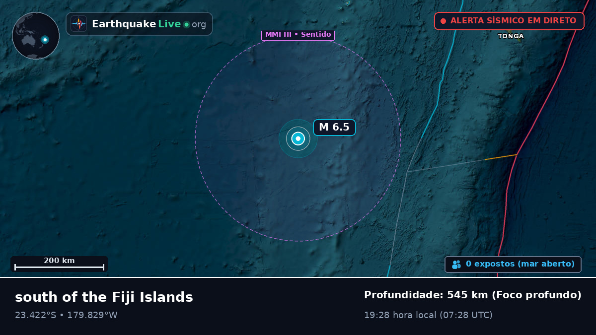 Oceano Pacífico Sul (Tonga)