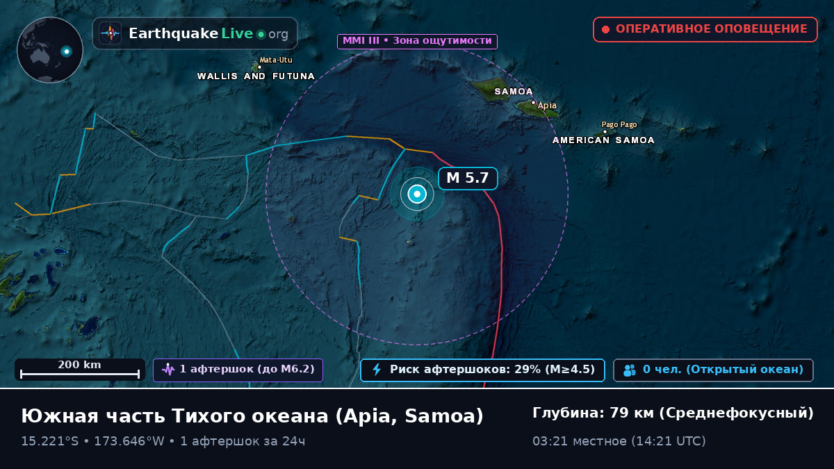 Южная часть Тихого океана (Samoa)