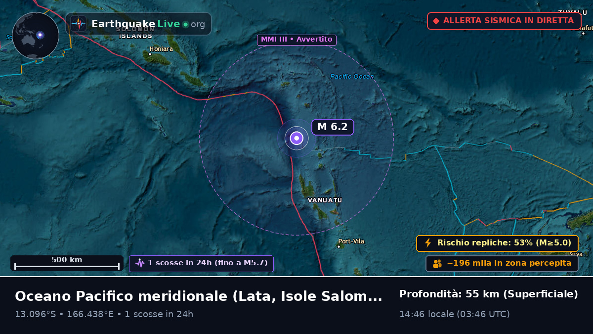 Oceano Pacifico meridionale (Isole Salomone)