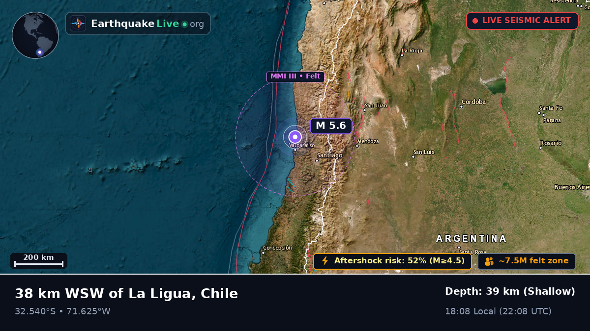 Off the coast of Viña del Mar, Chile