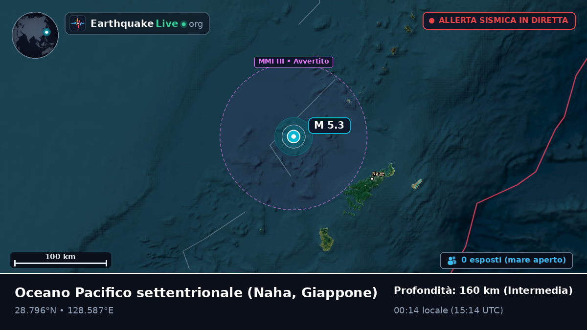 Oceano Pacifico settentrionale (Giappone)
