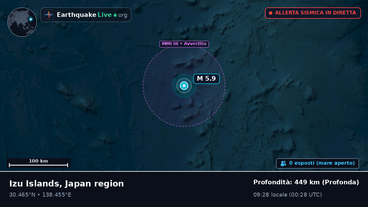 Oceano Pacifico settentrionale (Giappone)