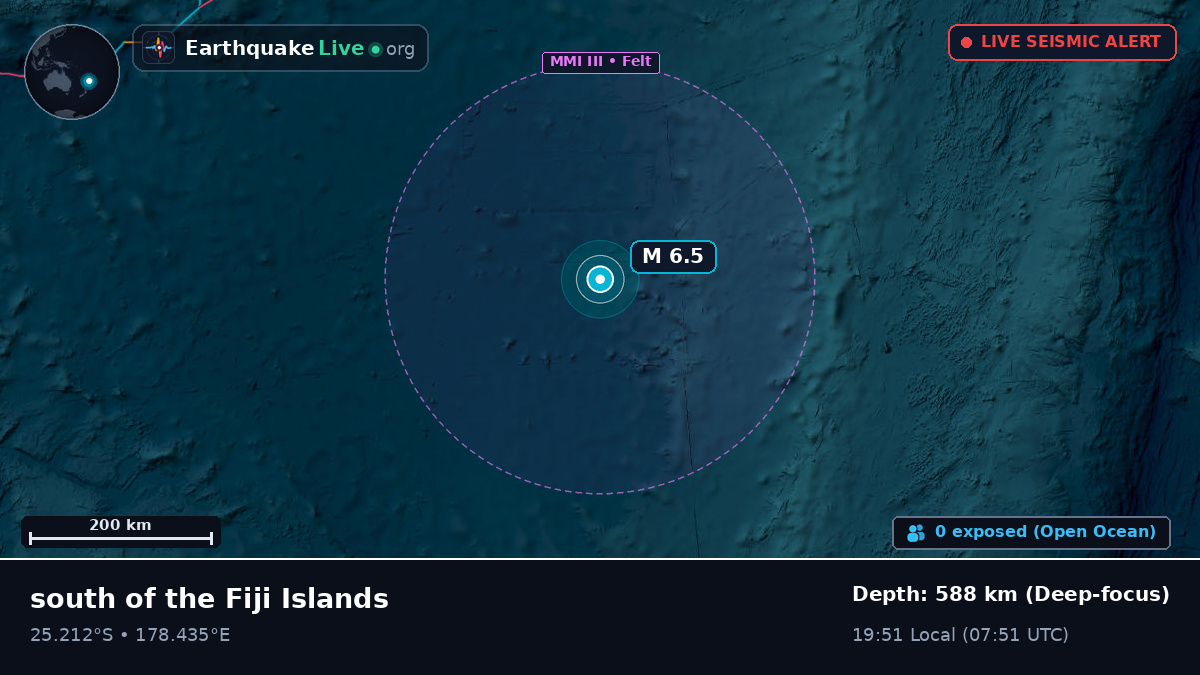 South Pacific Ocean (Kermadec Islands)