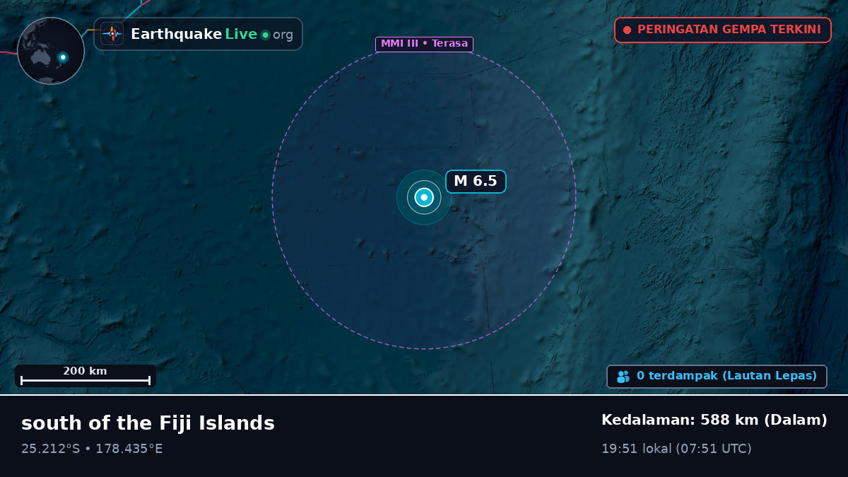 Samudra Pasifik Selatan (Kermadec Islands)