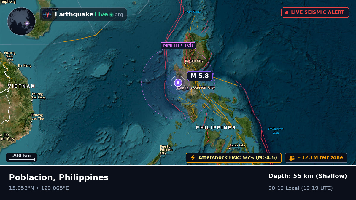 Off the coast of Olongapo, Philippines