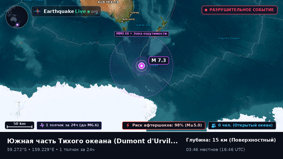 Южная часть Тихого океана (Antarctica)
