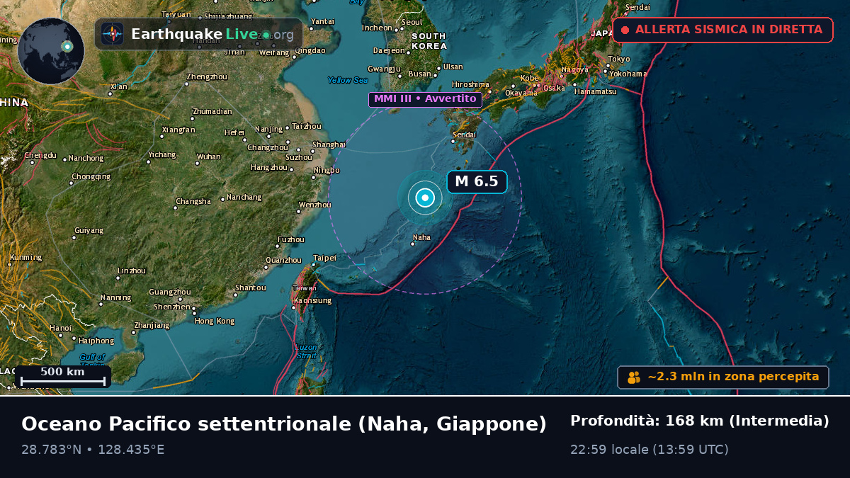 Oceano Pacifico settentrionale (Giappone)