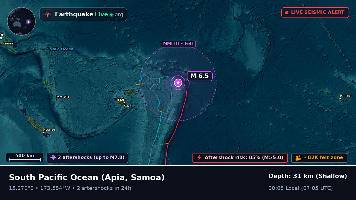 South Pacific Ocean (Samoa)