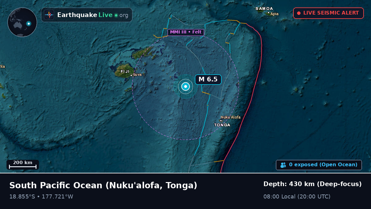 South Pacific Ocean (Tonga)