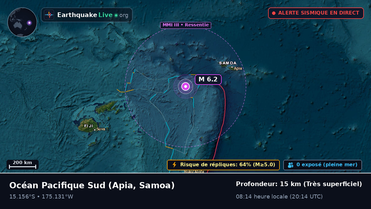 Océan Pacifique Sud (Samoa)