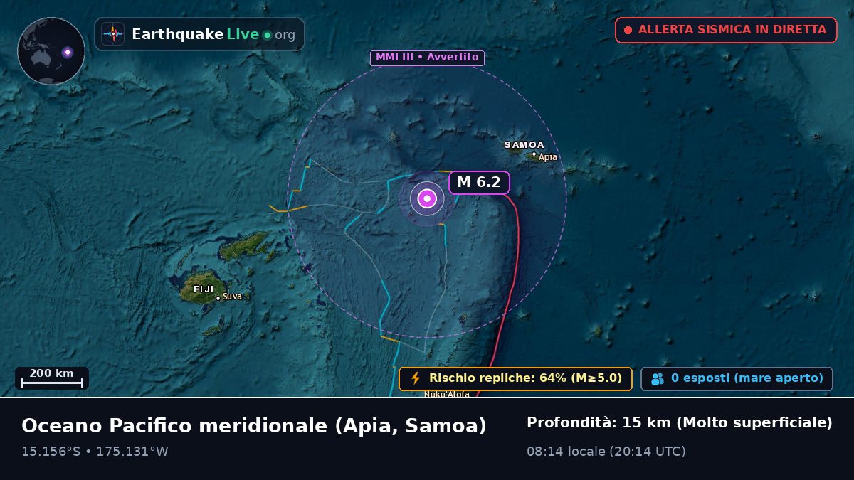 Oceano Pacifico meridionale (Samoa)