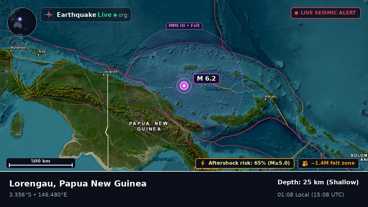 Off the coast of Lorengau, Papua New Guinea