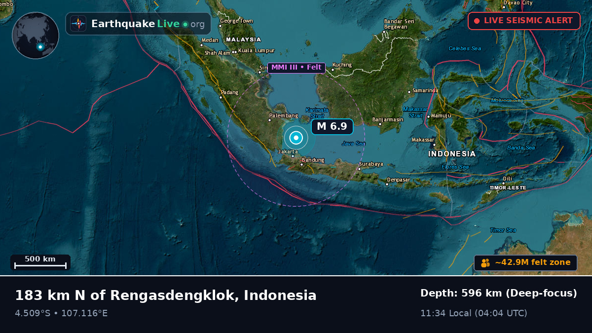 Off the coast of Jakarta, Indonesia
